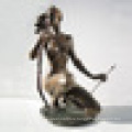 High quality can custom metal craft female erotic brass bronze nude sculpture for sale